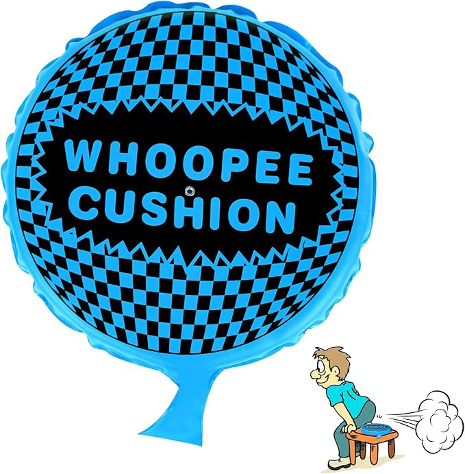 Whoopee Cushion, 9" Whoopie Cushion Fart Toy, Self Inflating Woopie Cushion for Kids Adult Teens,... | Amazon (US)