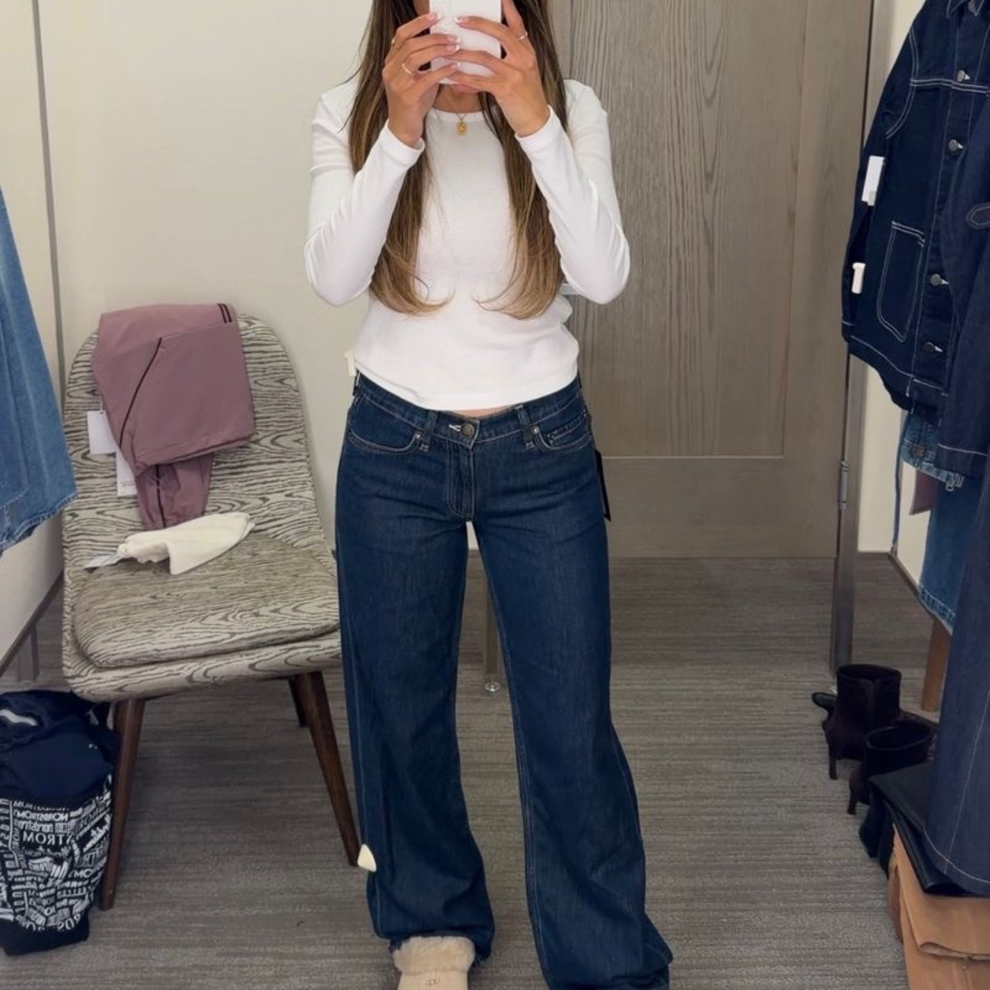 Scroll to shop! Comfort over everything, these featherweight jeans and uggs are a must buy! Shop Nsale with me! Follow for more! Xo!

#LTKgrwm #LTKootd #LTKSaleAlert