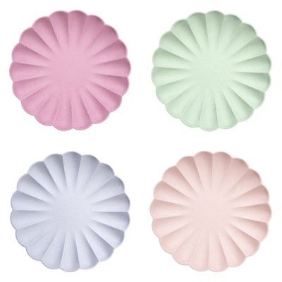 Meri Meri - Multicolor Simply Eco Large Plates - Disposable Dinnerware - 8ct | Target