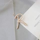 Butterfly hair clips Women Letter Pearl Hair Clip Hairpin Style Pin Barrettes Girl s Headwear Birthd | Amazon (US)