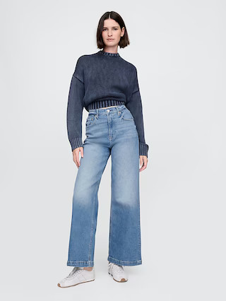 High Stride Wide-Leg Ankle Jeans | Gap (US)