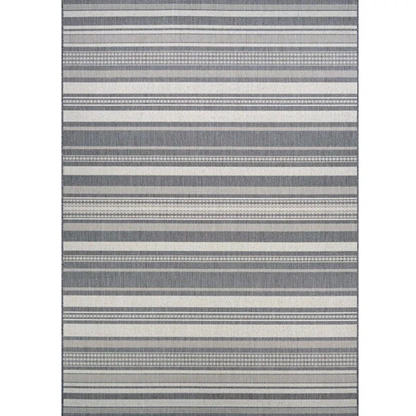 Oavia Striped Gray Area Rug | Wayfair North America