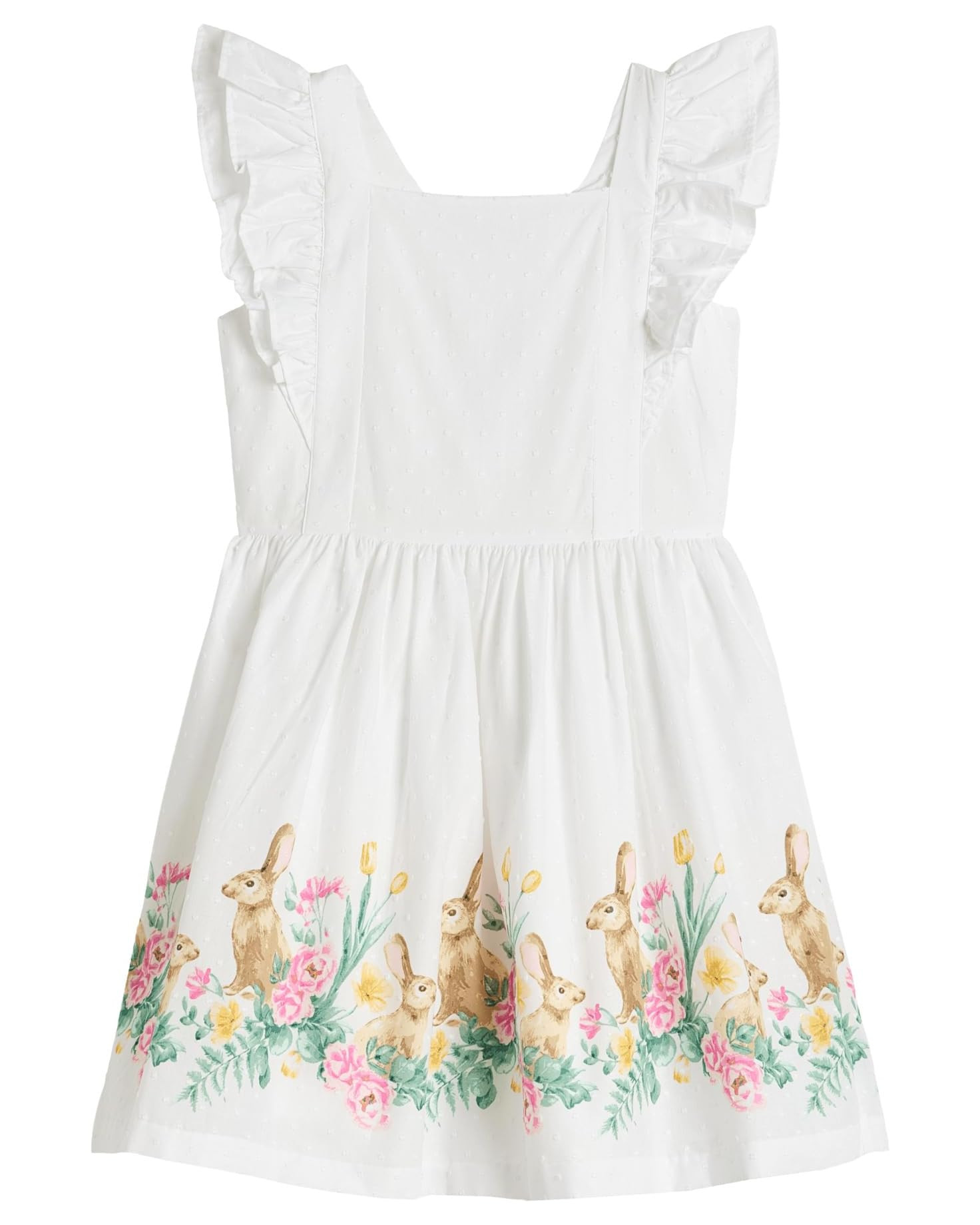 Bunny Border Dress (Toddler/Little Kid/Big Kid) | Zappos