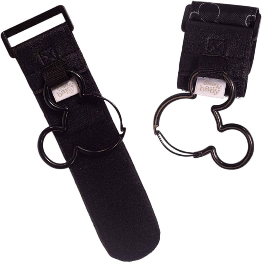 Disney Baby by J.L. Childress Mickey Mouse Stroller Hooks - Universal Stroller Clips with Non-Sli... | Amazon (US)