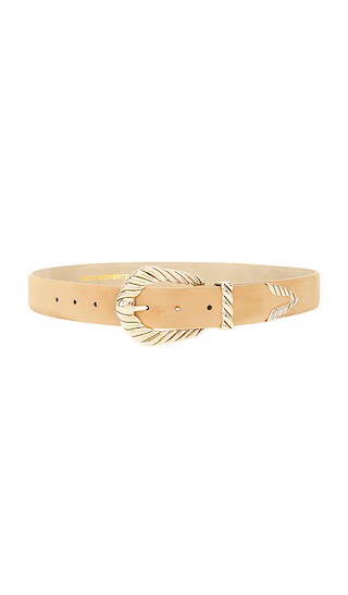 Modern Rodeo Belt in Sand Suede & Gold | Revolve Clothing (Global)