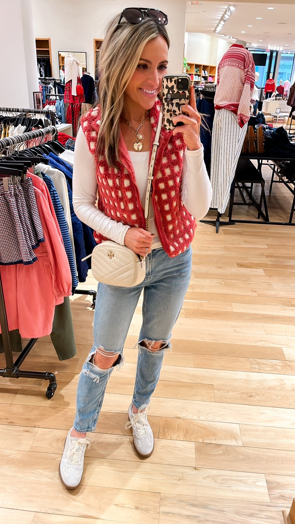 These jeans are my favorite that I wear all the time! Comfortable stretch! Wearing short, I’m 5’5” Adorable winter vest on Amazon! So cozy and stylish! Wearing xs

#LTKHoliday #LTKmomlife #LTKStyleTip