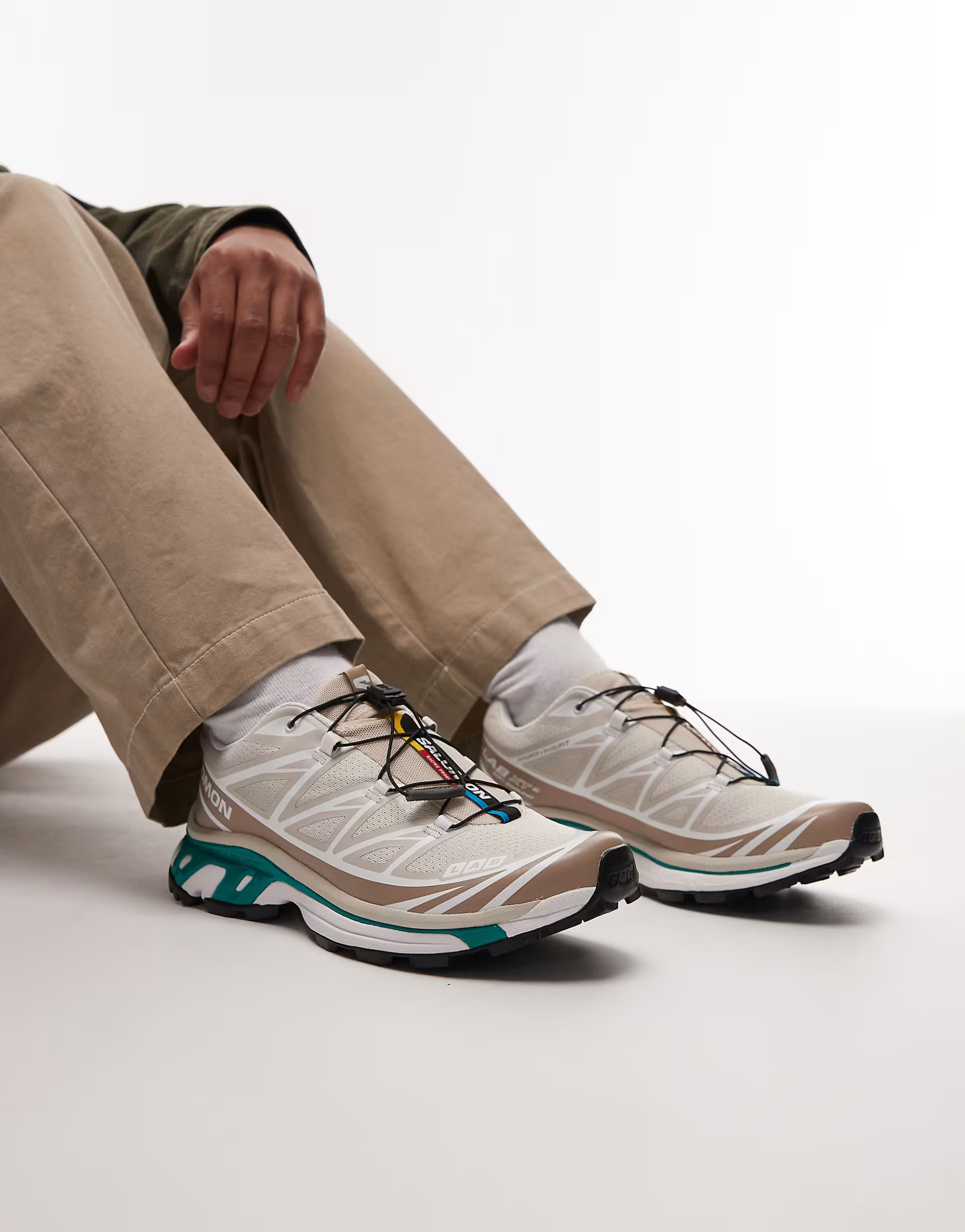 Salomon XT-6 trainers in rainy day and dynasty green | ASOS (Global)