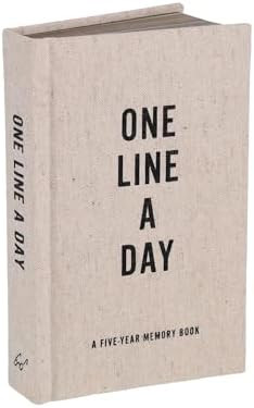 Canvas One Line a Day: A Five-Year Memory Book (Yearly Memory Journal and Diary, Natural Canvas C... | Amazon (US)
