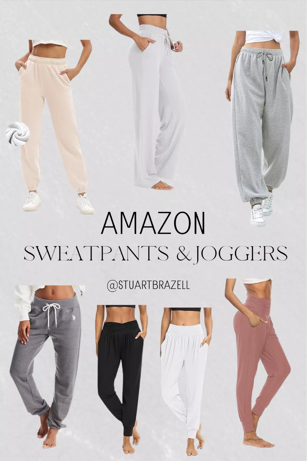 Sarin Mathews Women's Comfy Wide Leg Drawstring Sweatpants with Pockets 