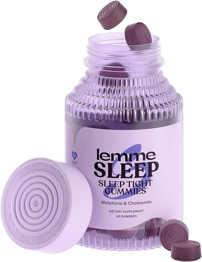 Lemme Sleep Aid Gummies - Natural & Non-Habit Forming - 5mg Melatonin, Magnesium, L-Theanine, Eld... | Amazon (US)