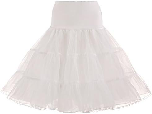 Women's 50s Vintage Petticoat Half Slip Tutu Underskirt 25.59" Crinoline Rockabilly | Amazon (US)