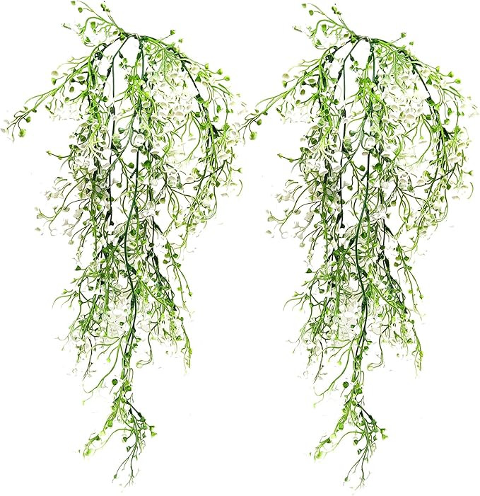 RIGHTA TECH Artificial Flowers Babies Breath Flowers Hanging Plants Flowers Plastic Fake Ivy Vine... | Amazon (US)