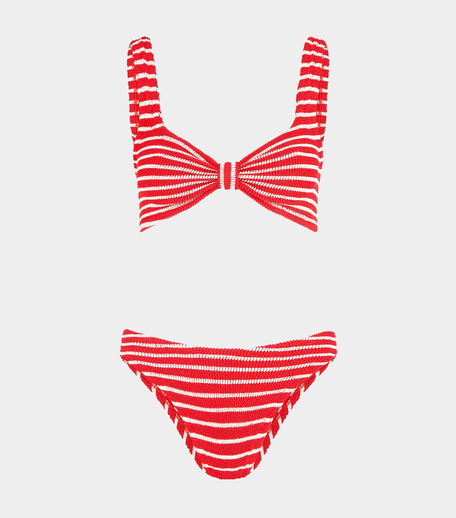 Bonnie Bikini - Red/White Stripe | HUNZA G