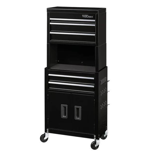 Hyper Tough 20-In 5-Drawer Rolling Tool Chest & Cabinet Combo with Riser - Walmart.com | Walmart (US)