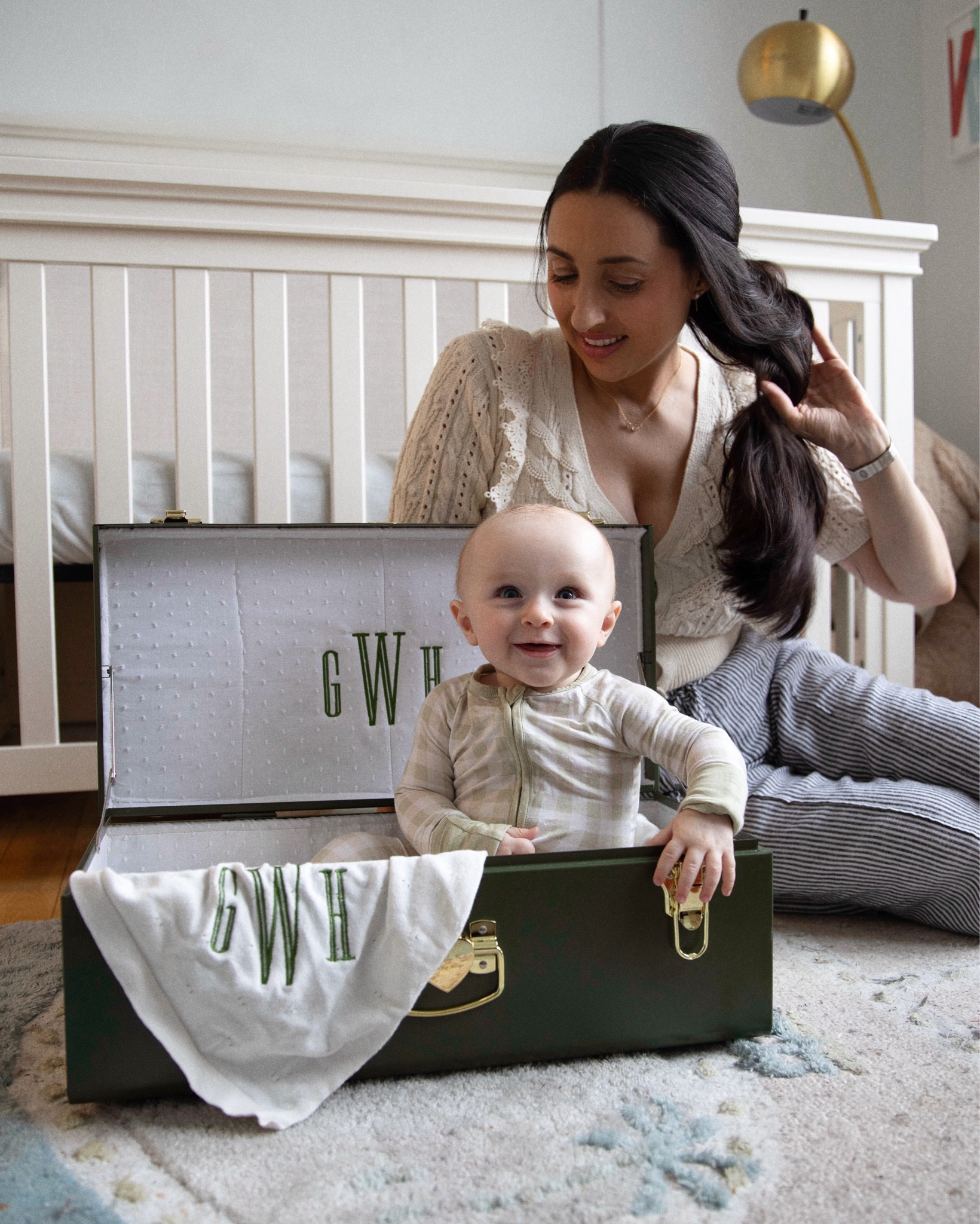 The cutest idea ever for baby or wedding keepsakes! This customizable trunk is so adorable 

#LTKFamily #LTKBaby #LTKHome