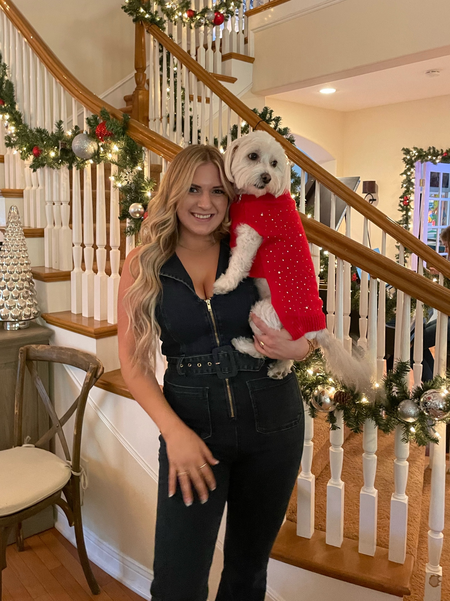 Love this jumpsuit! Wearing a Medium! I also posted some of my other favorites, ALL 50% off with code CYBERSALE 

#LTKstyletip #LTKHoliday #LTKSeasonal