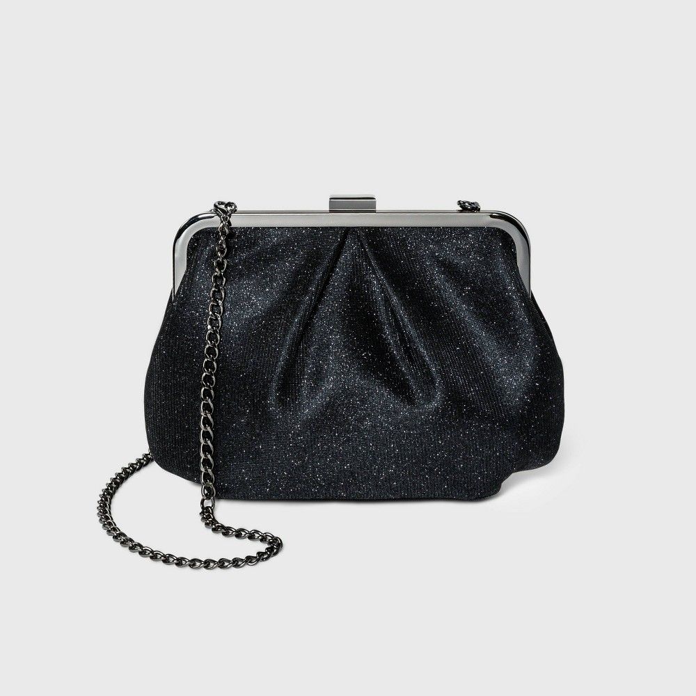 Glitter Frame Clutch - A New Day Black | Target