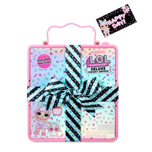 L.O.L. Surprise Deluxe Present Surprise with Miss Partay Doll and Pet - Walmart.com | Walmart (US)