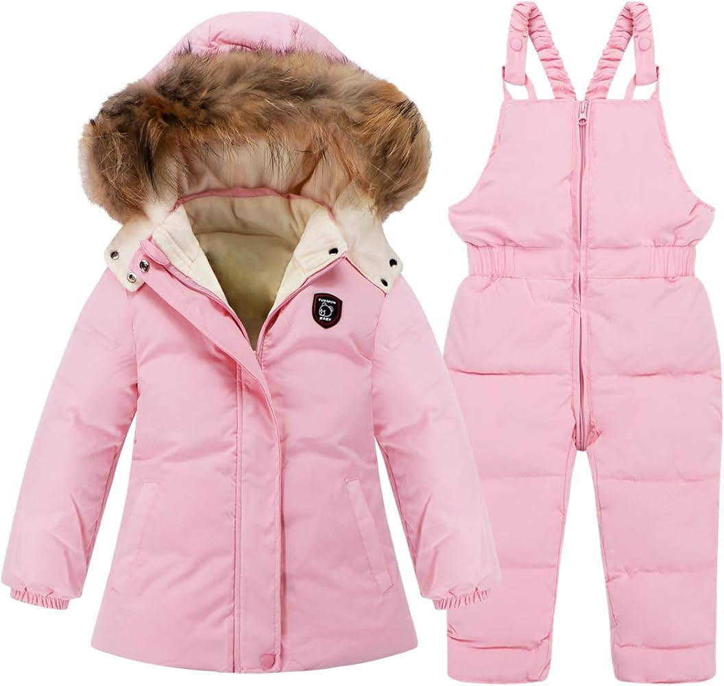 toddler baby boys girls winter snowsuit coat kids snow pants jacket suit clothes | Amazon (US)