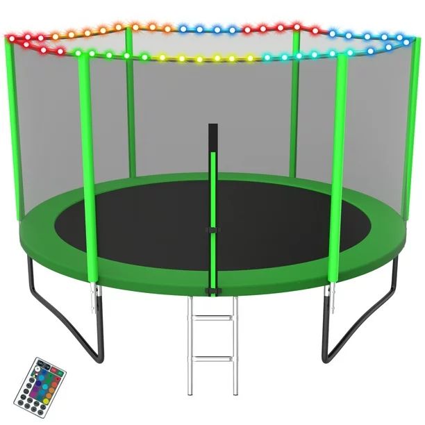 YORIN Trampoline for 3-4 Kids, 8 FT Trampoline for Adults with Enclosure Net, Ladder, 800LBS Weig... | Walmart (US)
