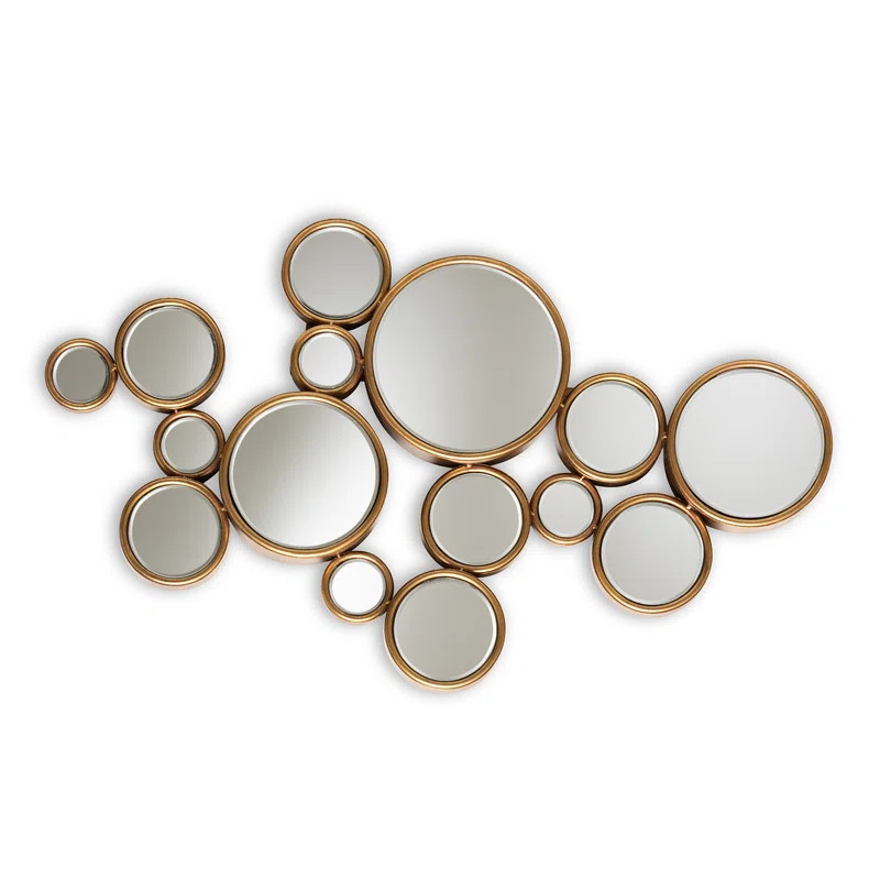 Corisande Asymmetrical Metal Wall Mirror | Wayfair North America