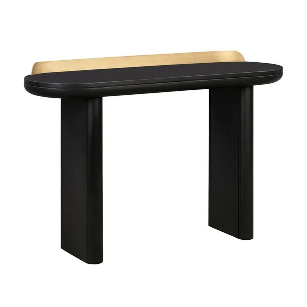 TOV Furniture Braden Black Acacia Wood Desk/Console Table With Brass Accent | Walmart (US)