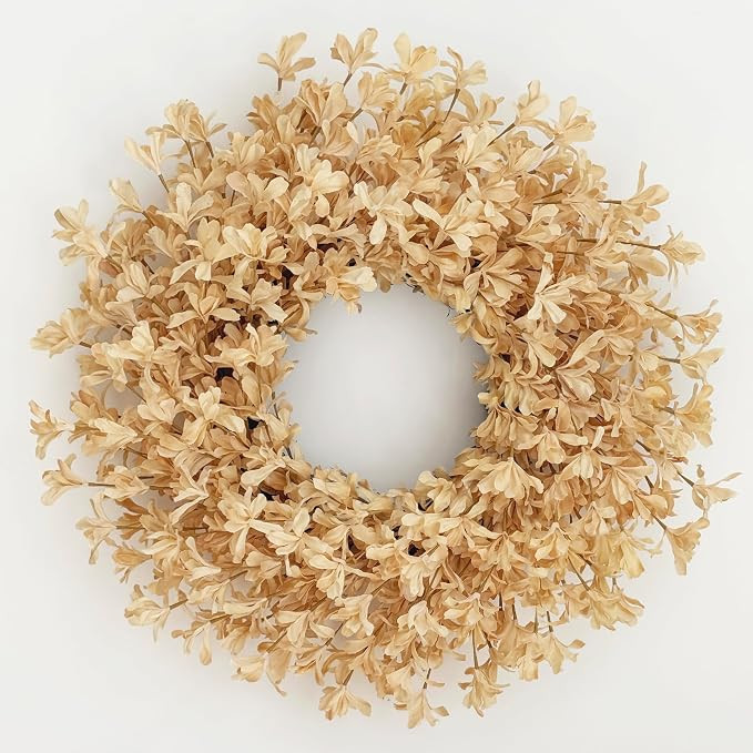 24 Inch Fall Wreaths for Front Door, Champagne Forsythia Autumn Wreath | Large Thanksgiving wreat... | Amazon (US)