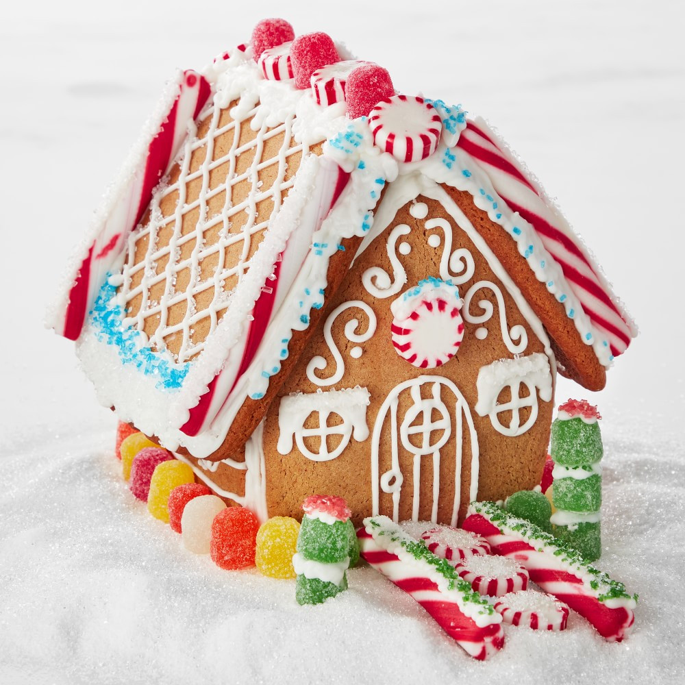 DIY Candy Cane Gingerbread House Kit | Williams-Sonoma
