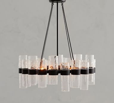 Penni Recycled Glass Chandelier | Pottery Barn (US)