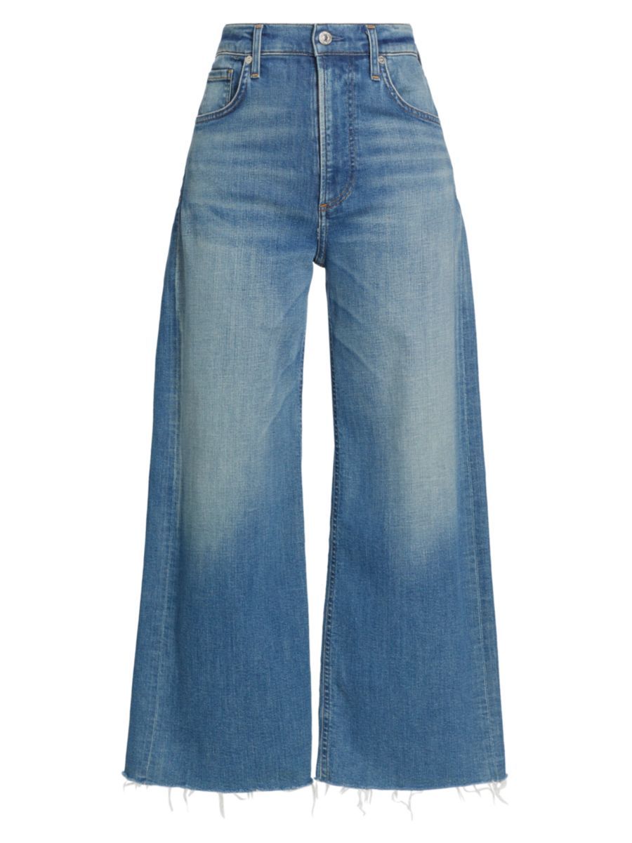 Lyra Wide-Leg Crop Jeans | Saks Fifth Avenue