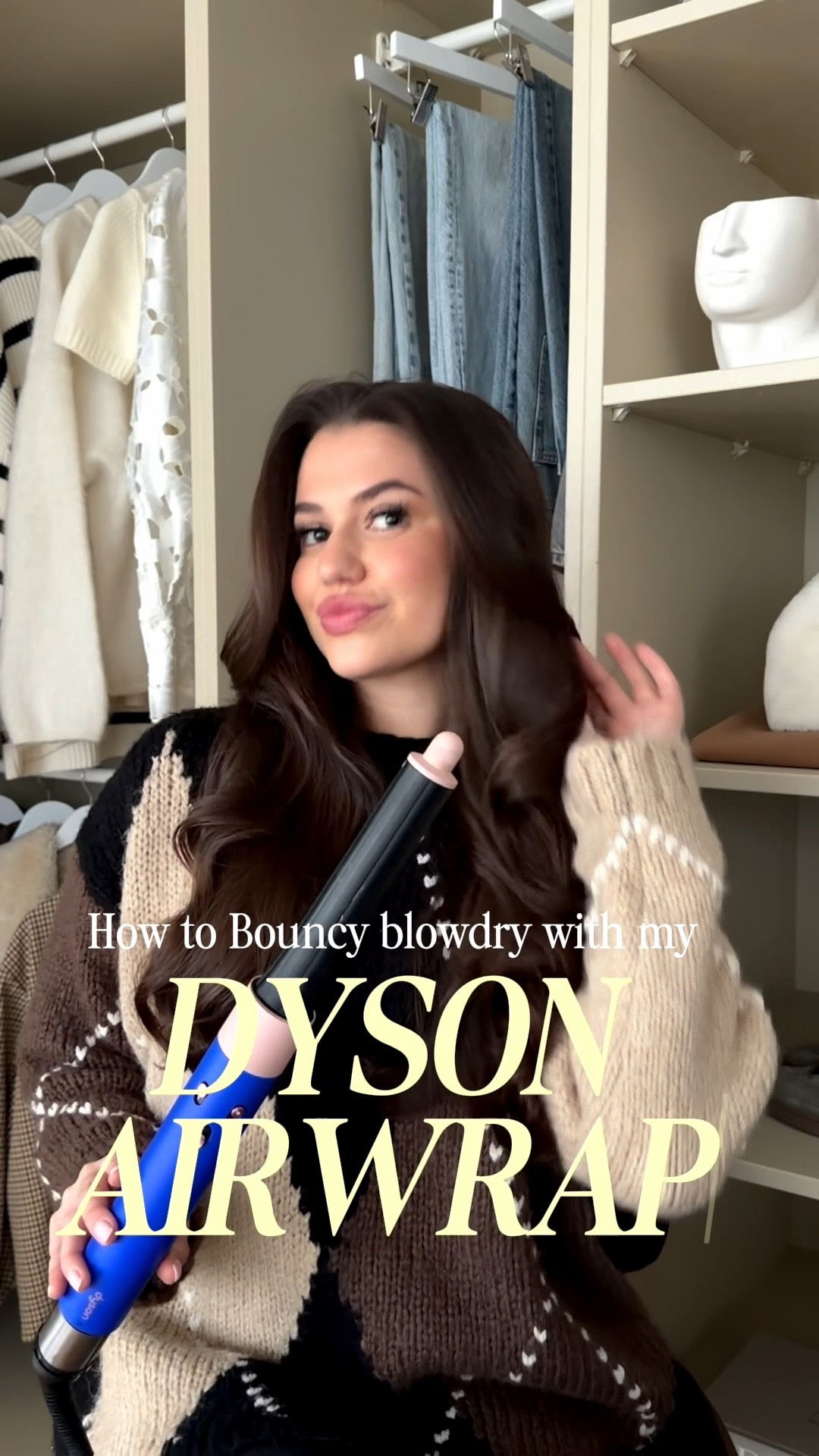 HOW TO BOUNCY BLOW DRY with my Dyson Airwrap 🤍💫 a very highly requested video and loved how it turned out today! 

I did all of this in under 30 mins!! The @dysonbeauty is probably the best hair tool I’ve ever bought, I’ve had it for years and LOVE it!!! Any questions let me know in the comments gals 🫶🏼