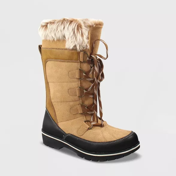 Women's Ruthie Microsuede Functional Winter Boots - Universal Thread™ | Target