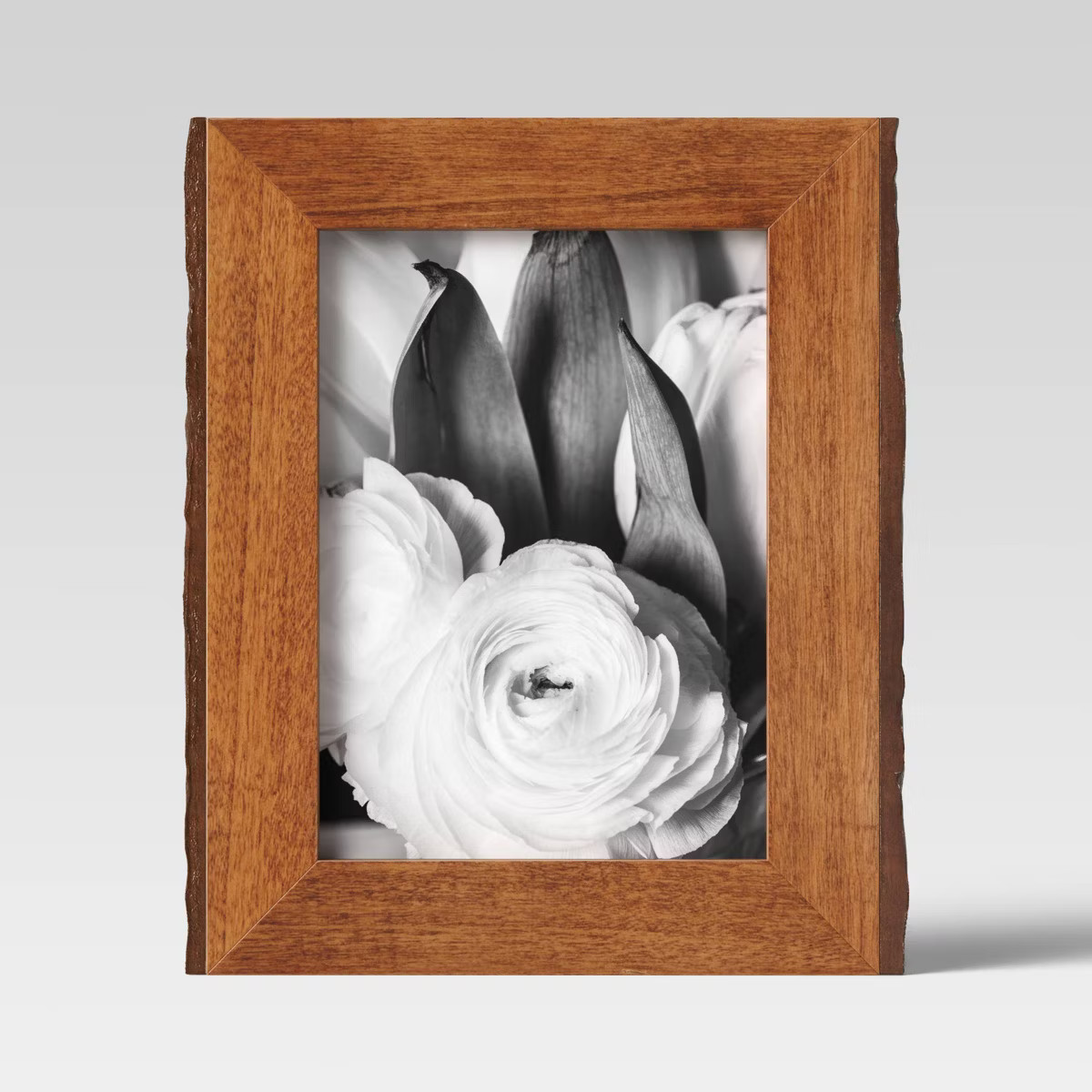 5" x 7" Vertical Sides Natural Frame Antique Wood - Threshold™: Rustic Tabletop Easel Back Disp... | Target
