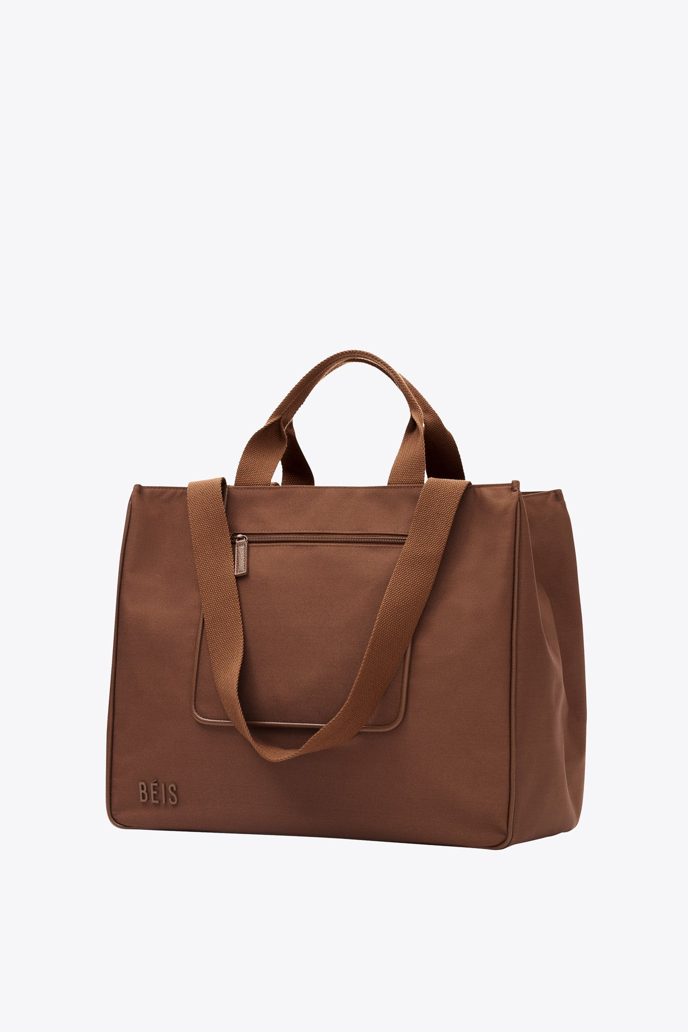 BÉIS 'The East To West Tote' in Beige - Recycled Travel Tote Bag | BEIS