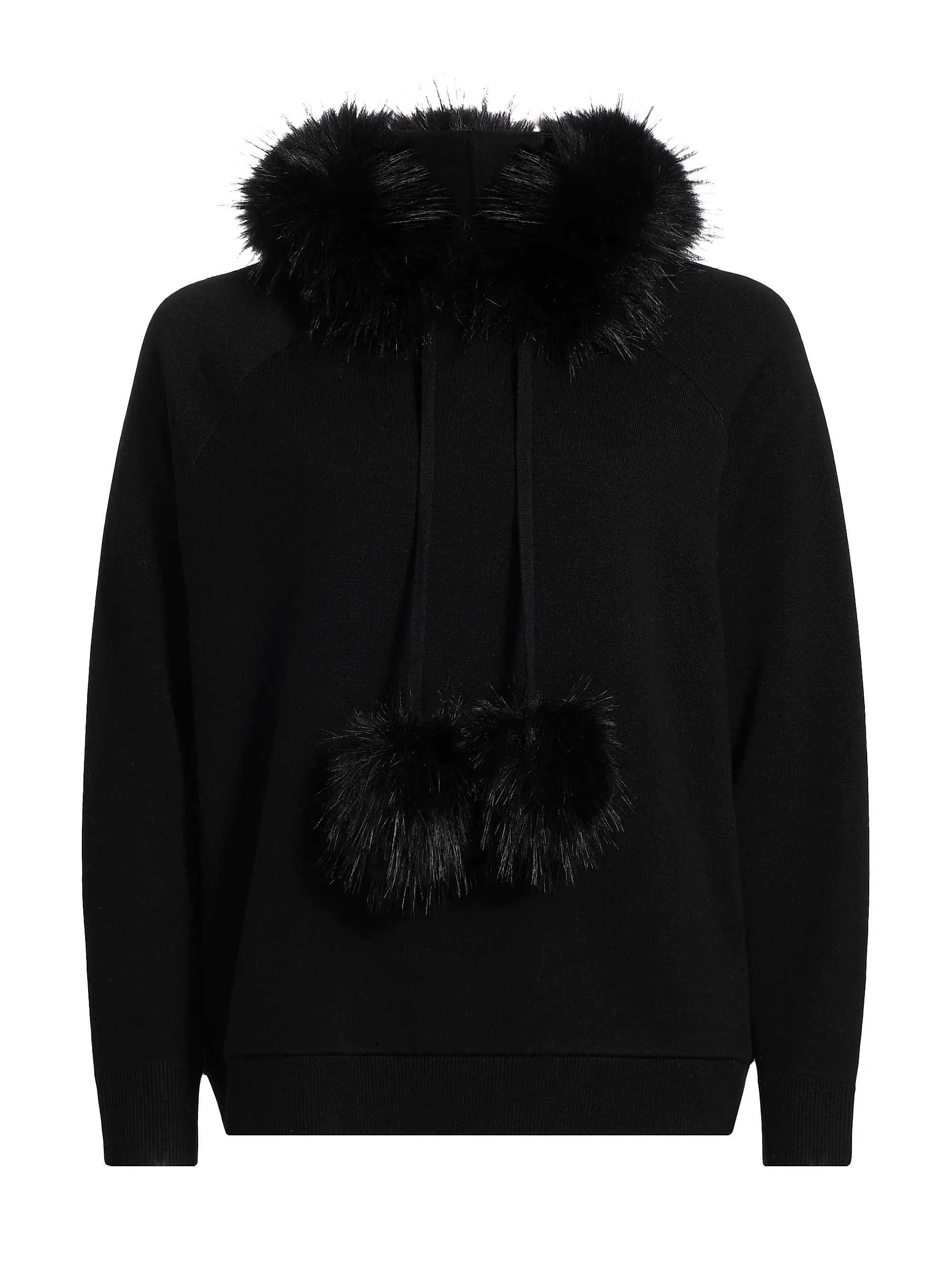 Oscar Faux Fur-Trimmed Knit Hoodie | Saks Fifth Avenue