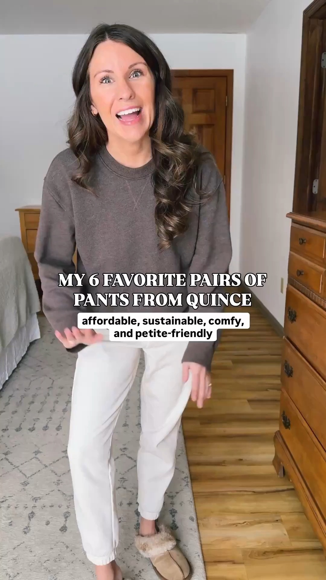 ALL BACK IN STOCK🙌🏽🙌🏽

6 pairs of pants I love from Quince:

Pair 1: black wide leg, size 0 in 26” inseam (extra short)

Pair 2: green barrel pants, size 2 (I’d size down now to my typical 0) I bought these 3 years ago when I was heavier 

Pair 3: wide leg sweats, size small (I’d do xs now—also ordered these years ago)

Pair 4: relaxed straight jeans, 24 in 26” inseam (Atlantic blue wash) (extra short)

Pair 5: seaweed corduroy pants, size 0 in 26” inseam (also linked the flare and straight version) 

Pair 6: black sweatpants, size xs

#LTKPetite #LTKSeasonal #LTKgrwm