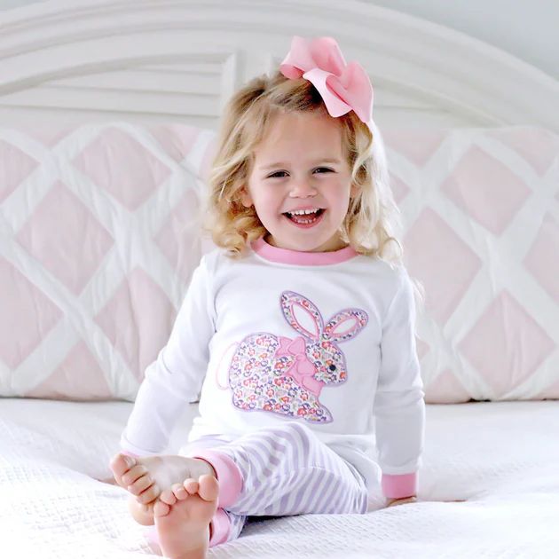 Purple and Pink Floral Bunny Loungewear | Classic Whimsy