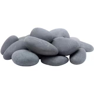 Rain Forest 3 in. to 5 in., 30 lb. Mexican Beach Pebbles-RFGMBP5-30 - The Home Depot | The Home Depot