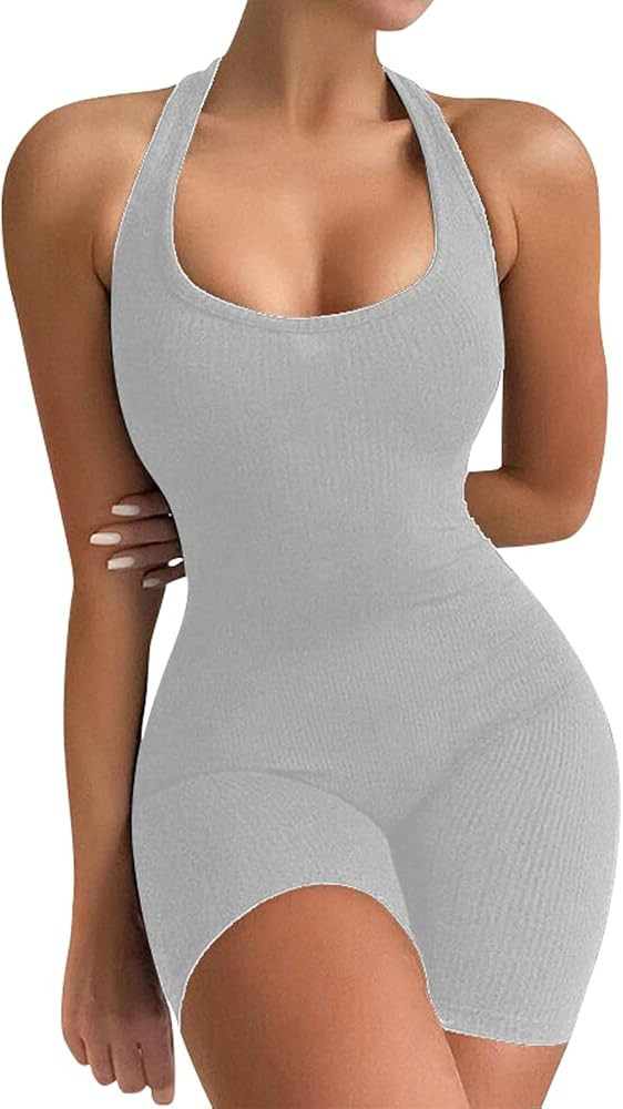 VUTRU Womens Sexy One Piece Tank Top Sleeveless Backless Bodycon Shorts Jumpsuits Bodysuit Catsui... | Amazon (US)