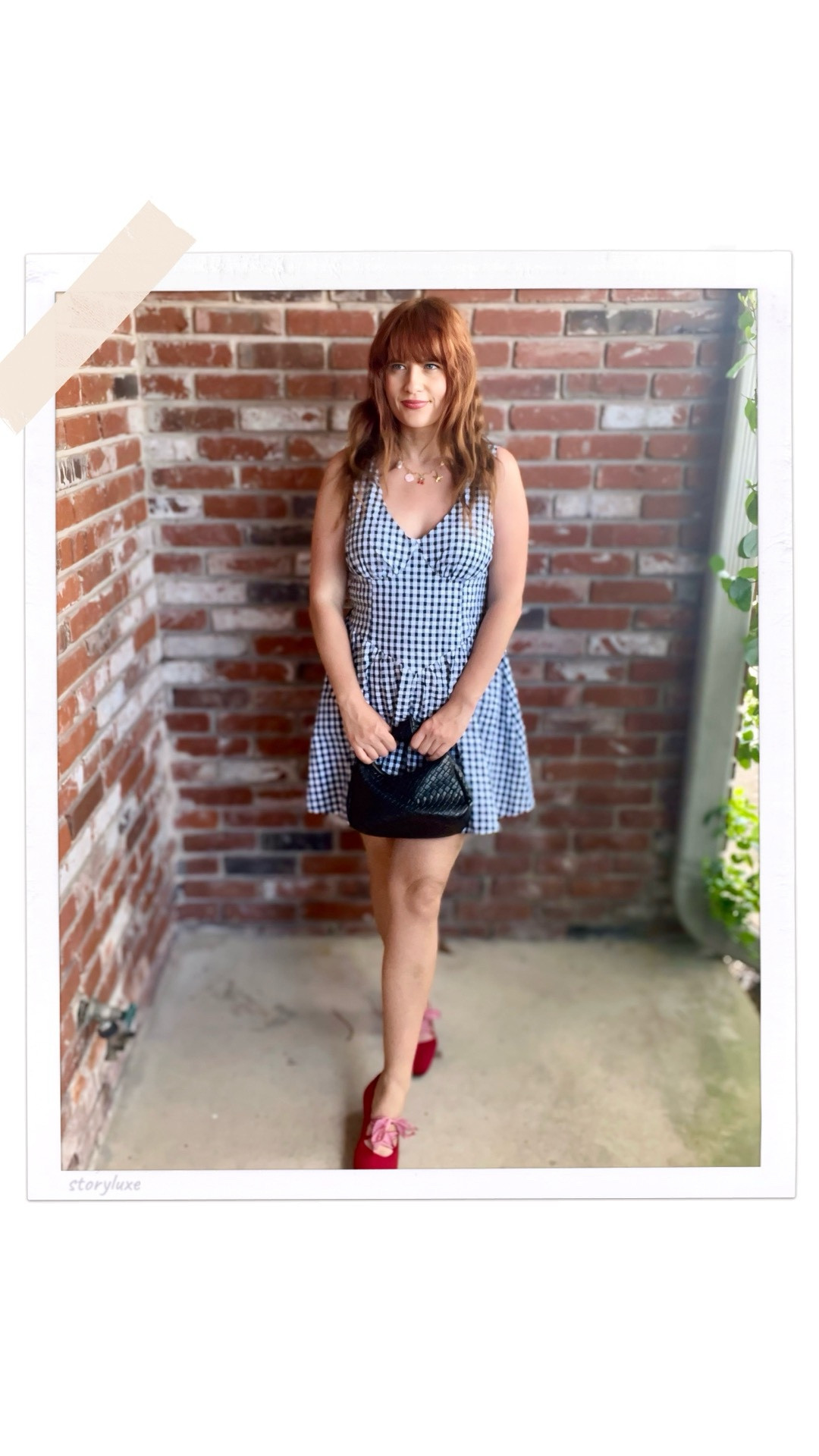 I love a good gingham dress for summer/spring. 
This one is sold out but I linked similar ones. 
For a pop of red I’m wearing flats from VIVAIA

#LTKgrwm #LTKootd