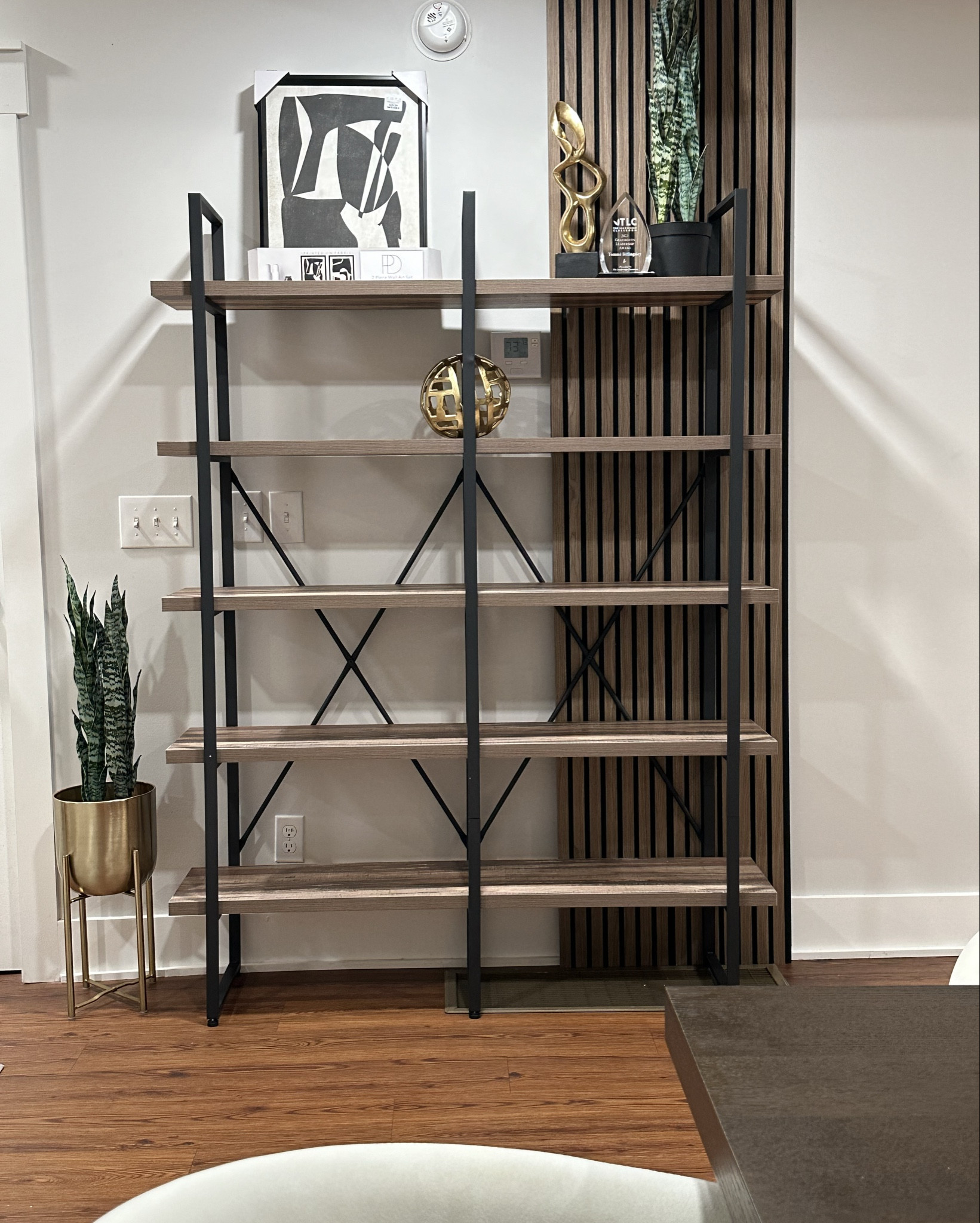 Wood panel and book shelf i love 

#LTKFallSale #LTKStyleTip #LTKHome