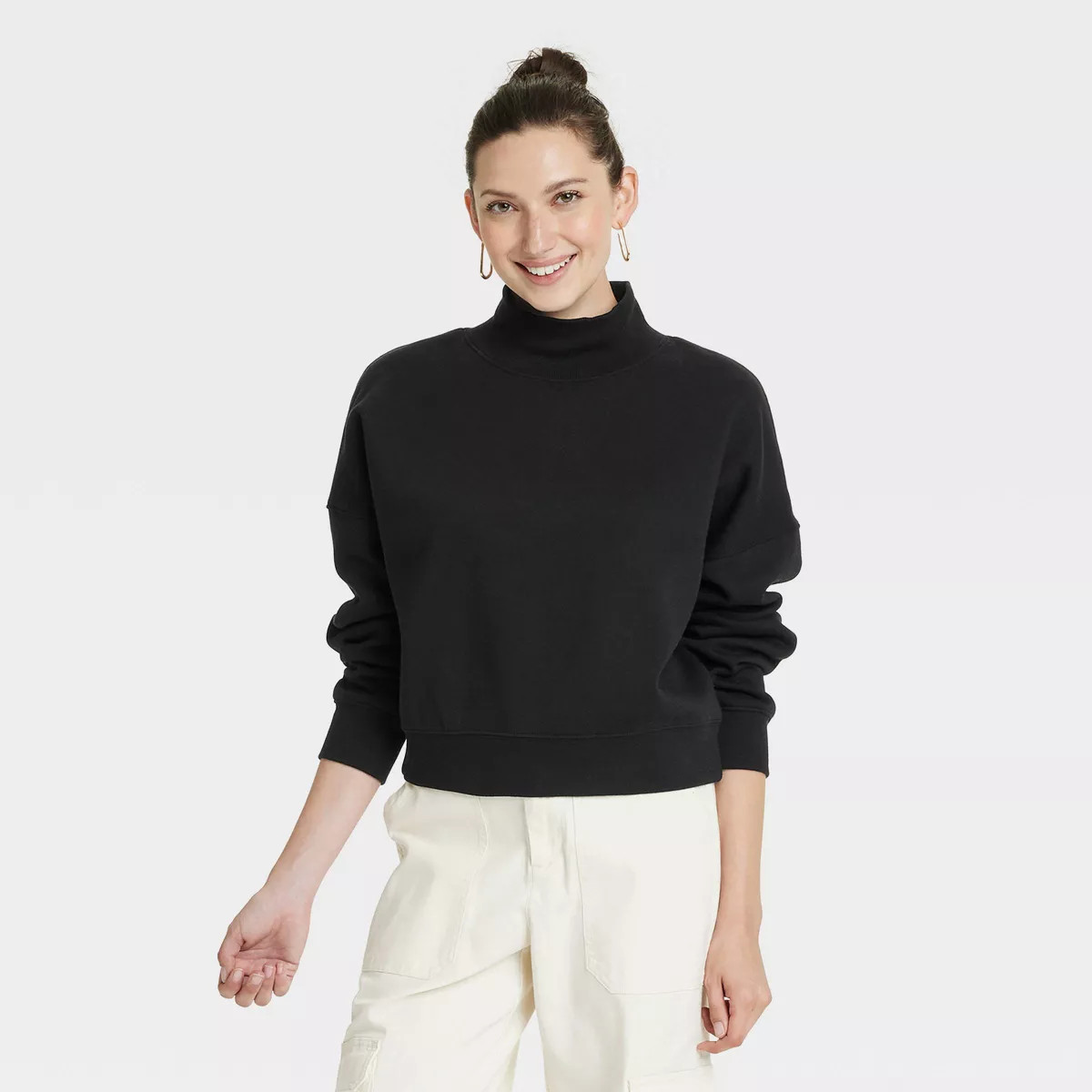 Women's Turtleneck Pullover Sweatshirt - Universal Thread™ | Target