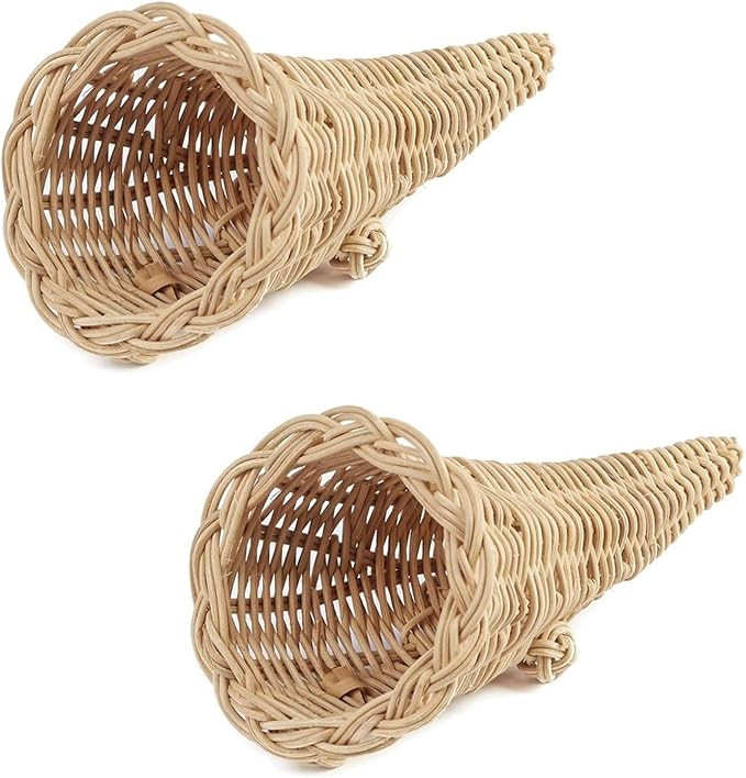 Homvare Wicker Cornucopia, Small Branch Standard Twiggy Vine Ornament, Decor for Home Parties, Lu... | Amazon (US)