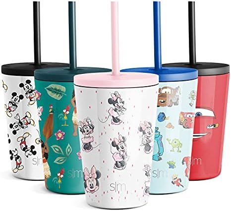 Simple Modern Disney Water Bottle for Kids Reusable Cup with Straw Sippy Lid Insulated Stainless Ste | Amazon (US)