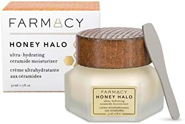 Amazon.com: Farmacy Honey Halo Ceramide Face Moisturizer Cream - Hydrating Facial Lotion for Dry ... | Amazon (US)