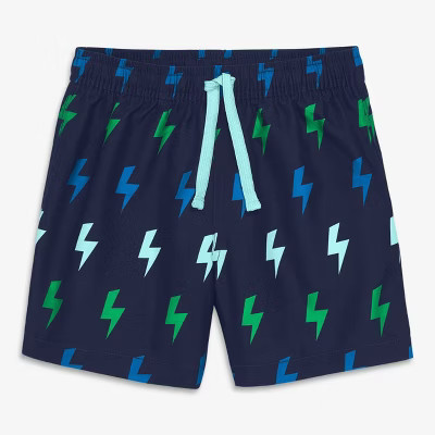 Primary Kids Swim Trunk in Navy Bolts Size 10 | Target