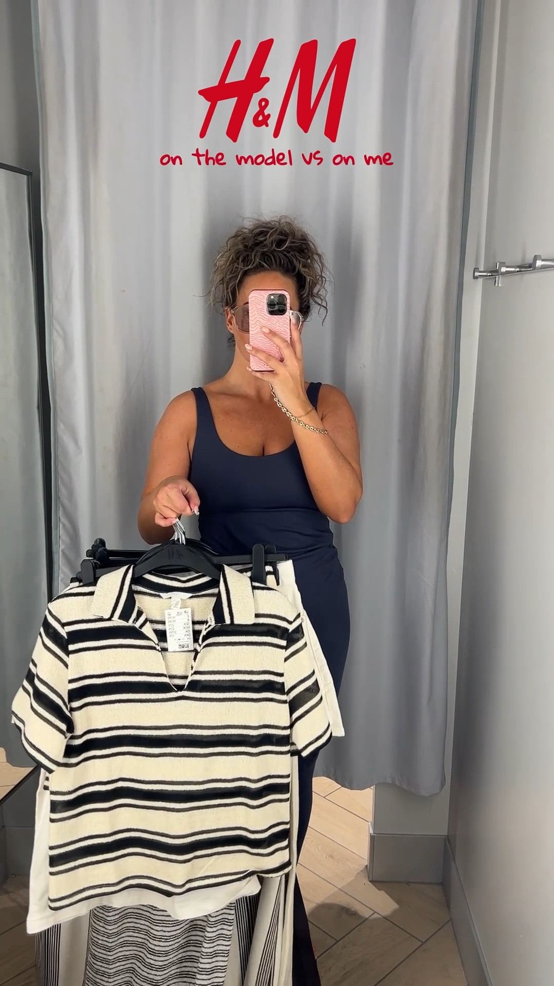 H&M ON THE MODEL VS ON ME 🖤🤍

I’m a UK SIZE 10, 5ft4 and I’m wearing the following sizes;
Stripe top - medium
Stripe shorts - small 
Dress - small (but I needed the medium for my bust)
Top - size small (comes up big I could have tried an XS)
Trousers - size small
Waistcoat - size medium (I probably would have gone for a large for more of an oversized fit)
Trousers - size small
T-shirt - size medium
Shorts - size 10 (these fit so well)
Dress - size small 

Summer outfit, spring outfit, holiday outfit, city break outfit, H&M haul, size uk 10, midsize 

#LTKuk #LTKspring #LTKsummer