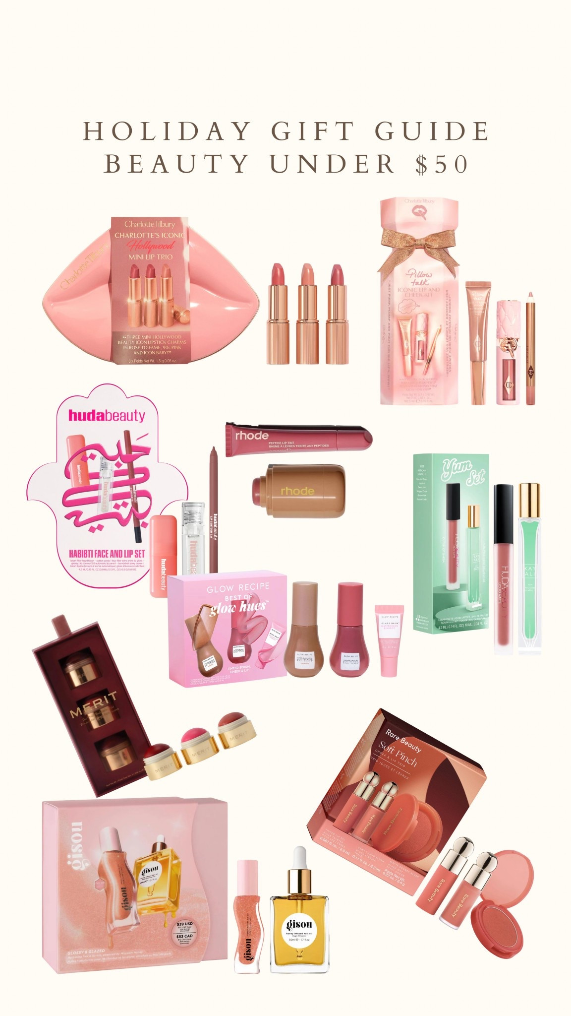 The Luxy Drip holiday gift guide beauty under 50🫶🏼 check out my website the theluxydrip.com for the full download (for free!) 

#LTKGiftGuide #LTKHoliday #LTKselfcare