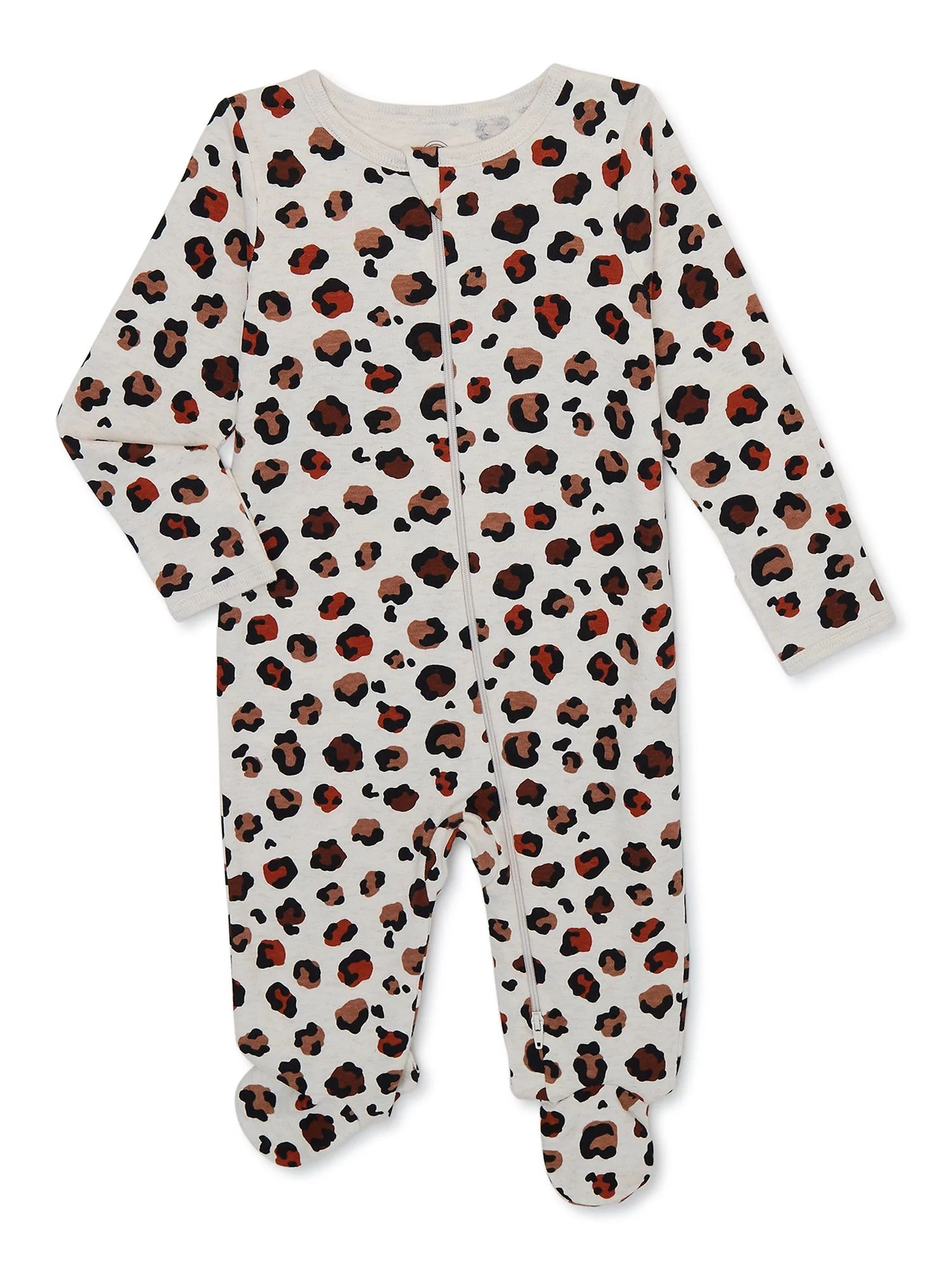 Wonder Nation Baby Boy or Girl Leopard Print Sleep N Play, Sizes 0/3 Months-6/9 Months - Walmart.... | Walmart (US)