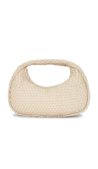 St. Agni Lattice Weave Mini Bon Bon Bag in Cream. | Revolve Clothing (Global)